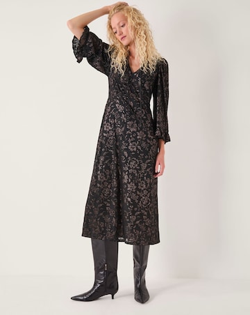 Monsoon Deyla Sparkle Jersey Midi Dress