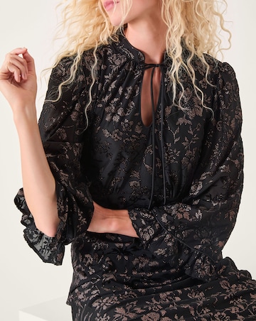 Monsoon Deyla Sparkle Jersey Midi Dress