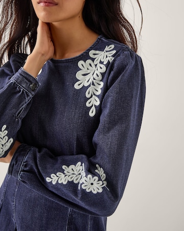 Monsoon Eileen Denim Midi Dress