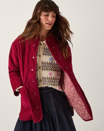 Monsoon Mandy Corduroy Quilted Jacket