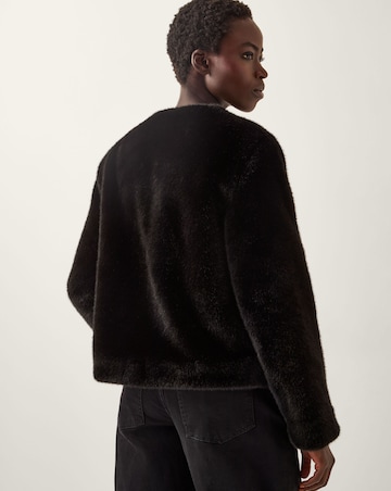 Monsoon Farah Bow Faux Fur Jacket