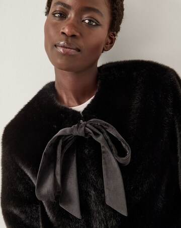 Monsoon Farah Bow Faux Fur Jacket