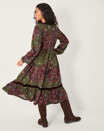 Monsoon Jemima Paisley Jersey Midi Dress