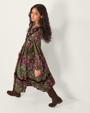 Monsoon Jemima Paisley Jersey Midi Dress
