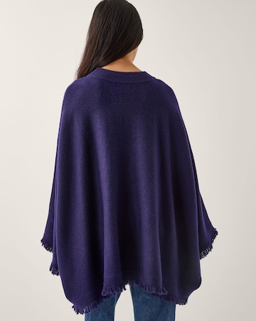 Monsoon Fay Fringe Trim Poncho