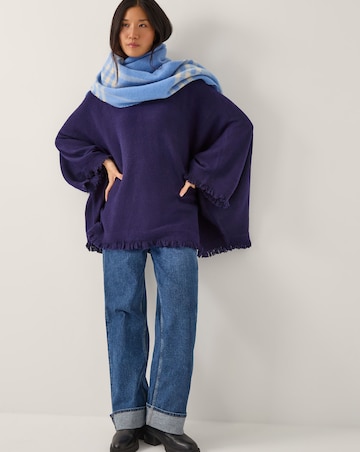 Monsoon Fay Fringe Trim Poncho