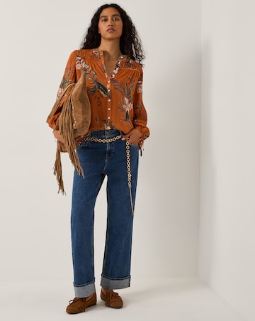 Monsoon Georgie Botanical Print Blouse