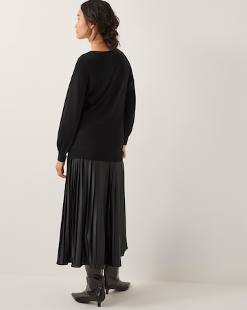 Monsoon Fia Jumper Pleated Midi Dress