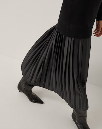 Monsoon Fia Jumper Pleated Midi Dress