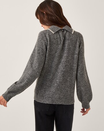 Monsoon Caryn Embellished Collar Jumper