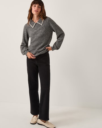 Monsoon Caryn Embellished Collar Jumper