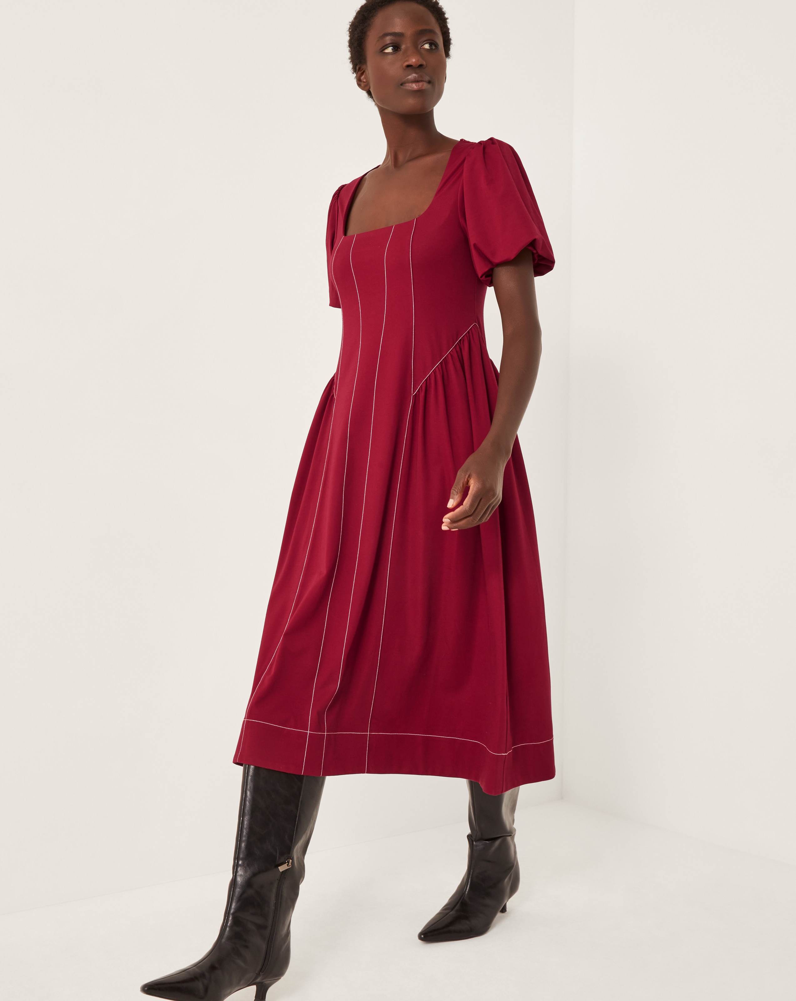 Monsoon Sapna Jersey Midi Dress
