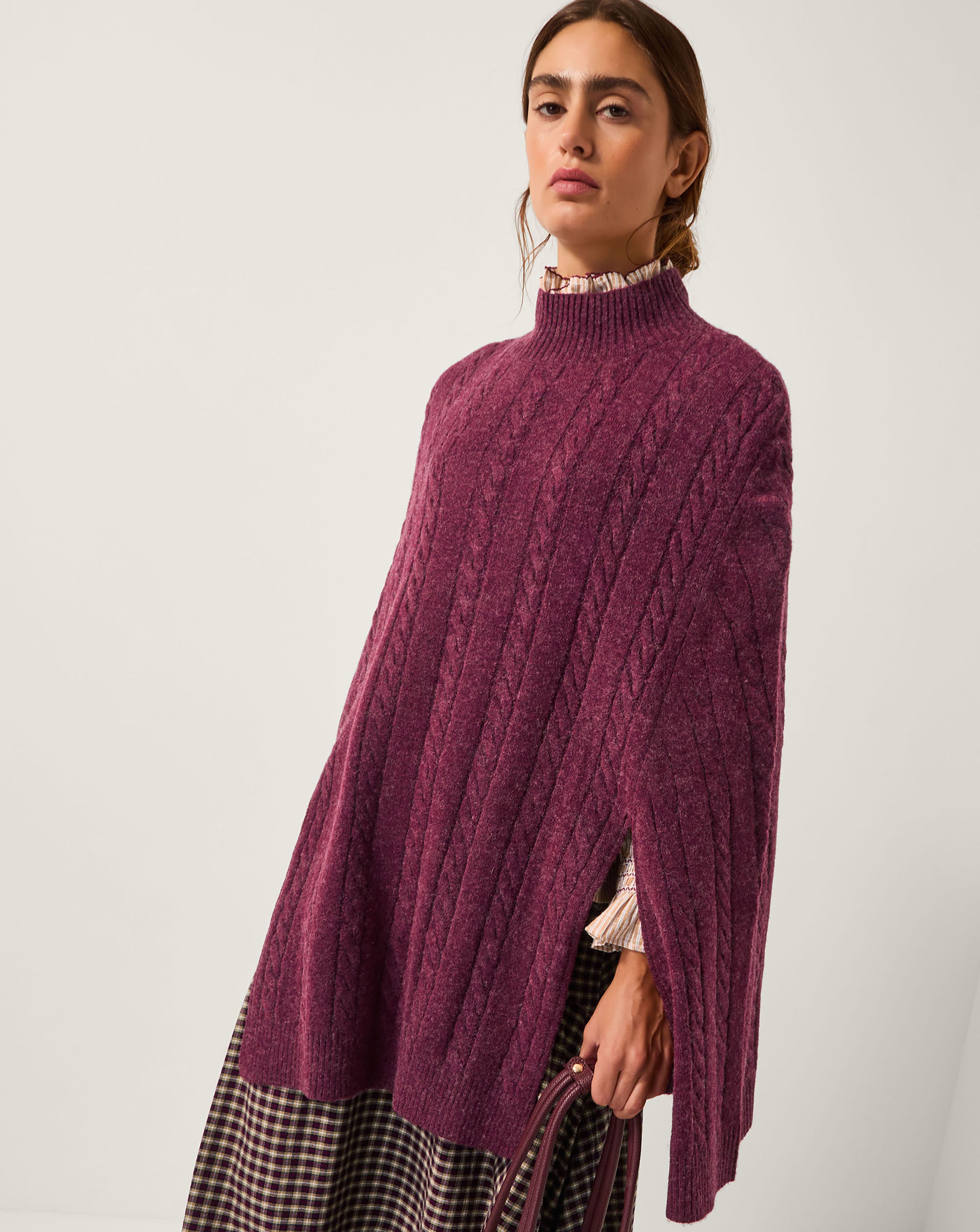 Monsoon Carrie Cable Knit Poncho