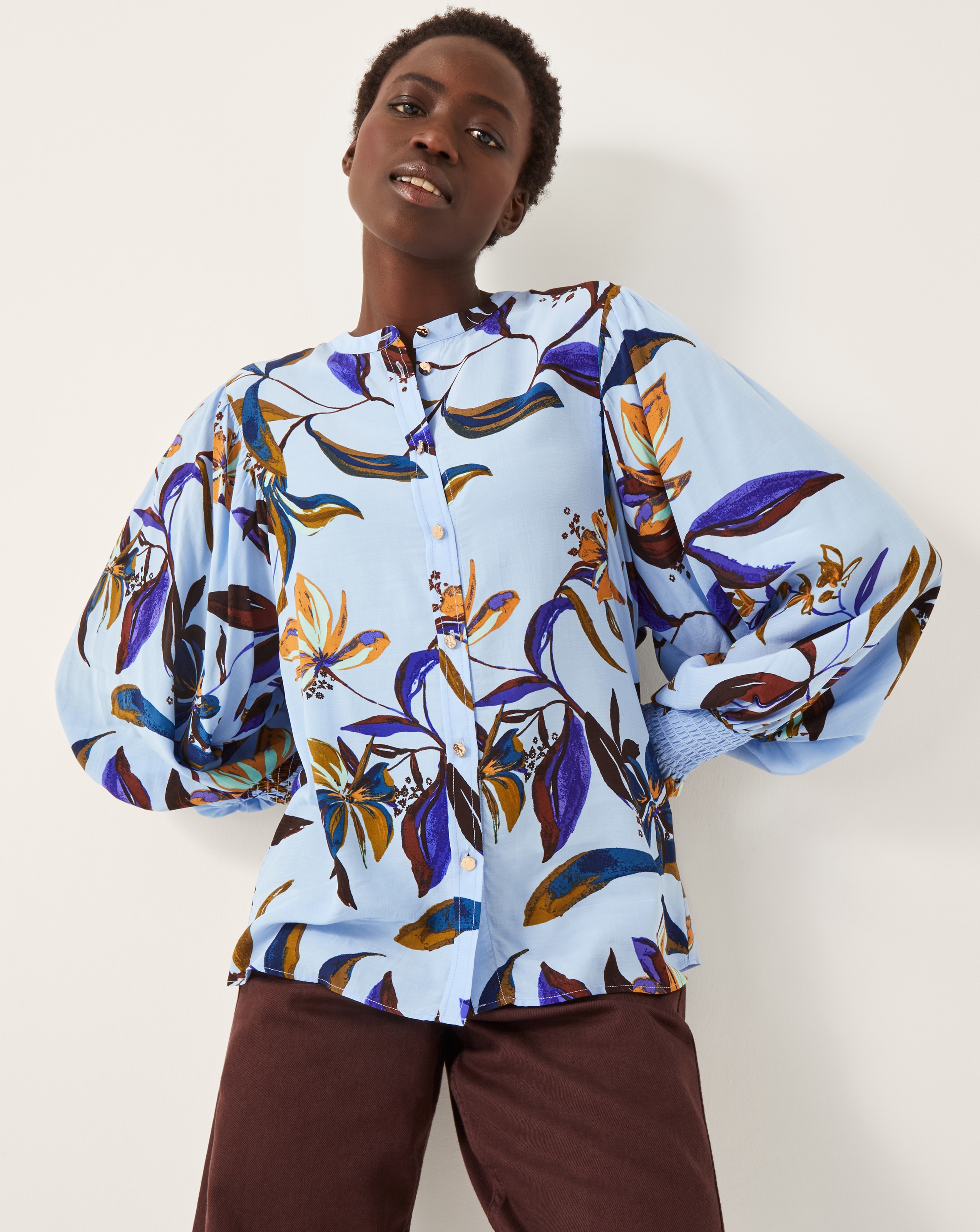 Monsoon Sonya Floral Print Flowy Shirt