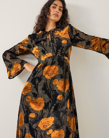 Monsoon Reese Polka Dot Midi Dress