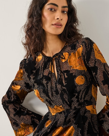 Monsoon Reese Polka Dot Midi Dress