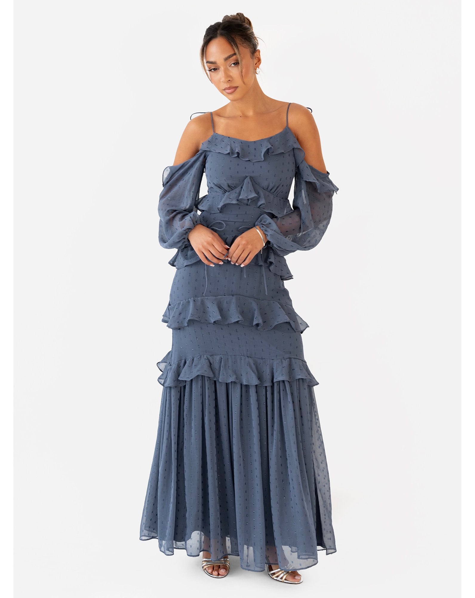 Anaya Metallic thread Dress