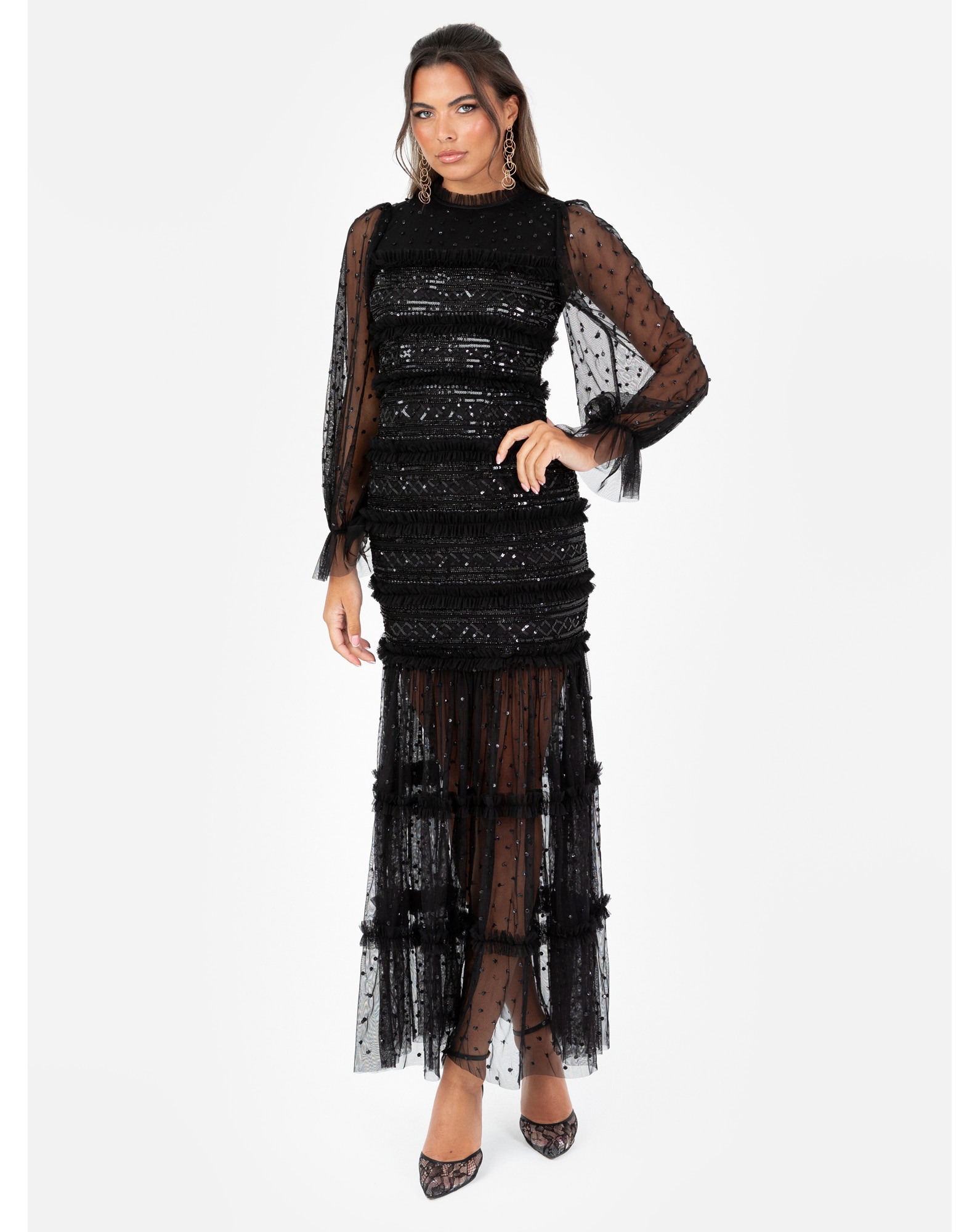 Maya Deluxe Embellished Dress