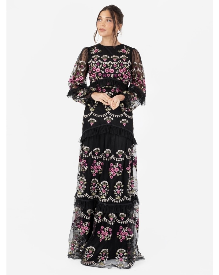 Maya Deluxe Embroidered Dress