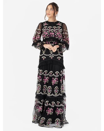 Maya Deluxe Embroidered Dress