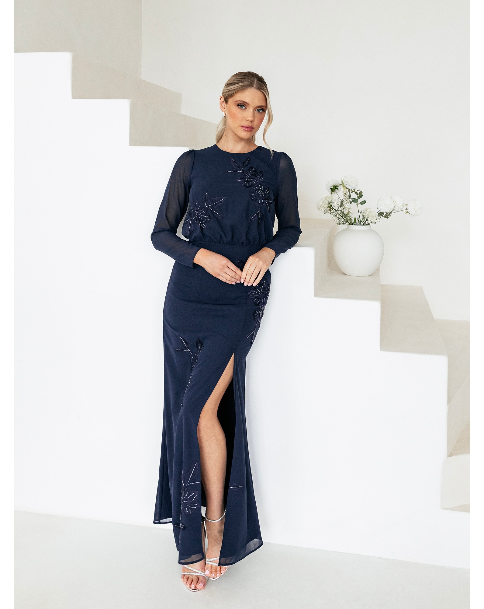 Maya Deluxe Embroidered Dress