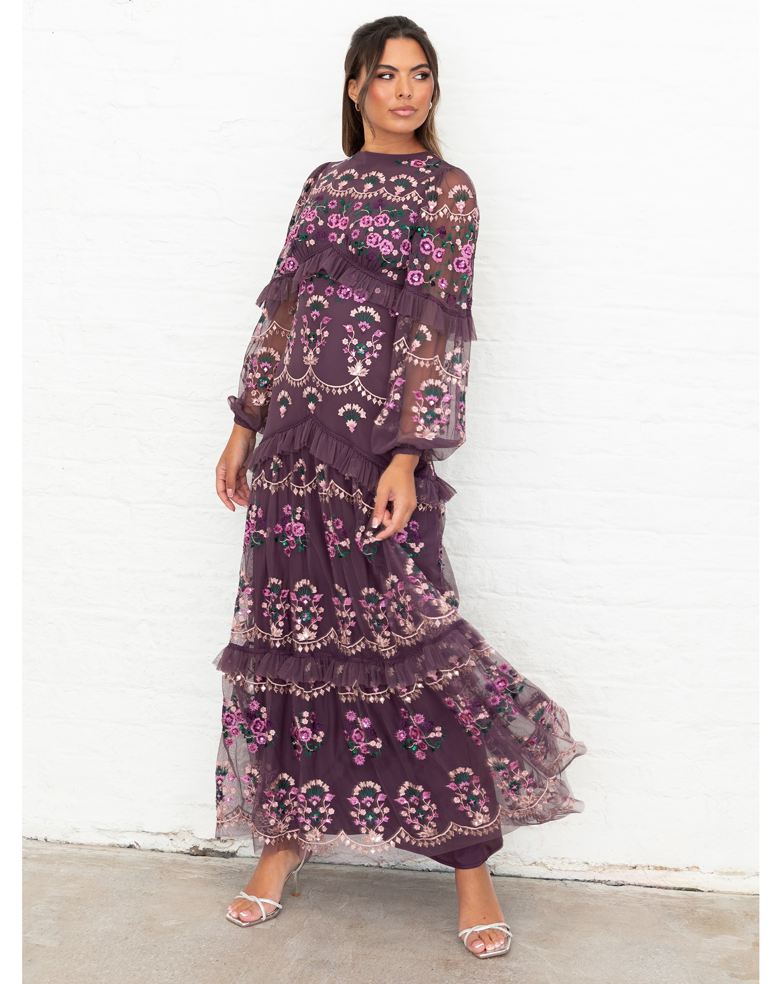 Maya Deluxe Embroidered Dress