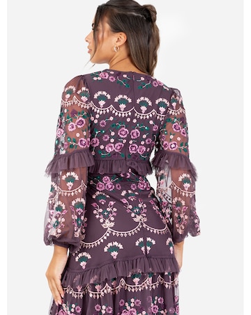 Maya Deluxe Embroidered Dress