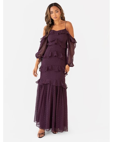 Anaya Metallic thread Dress