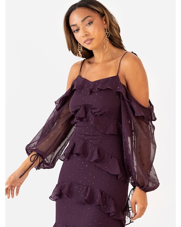 Anaya Metallic thread Dress