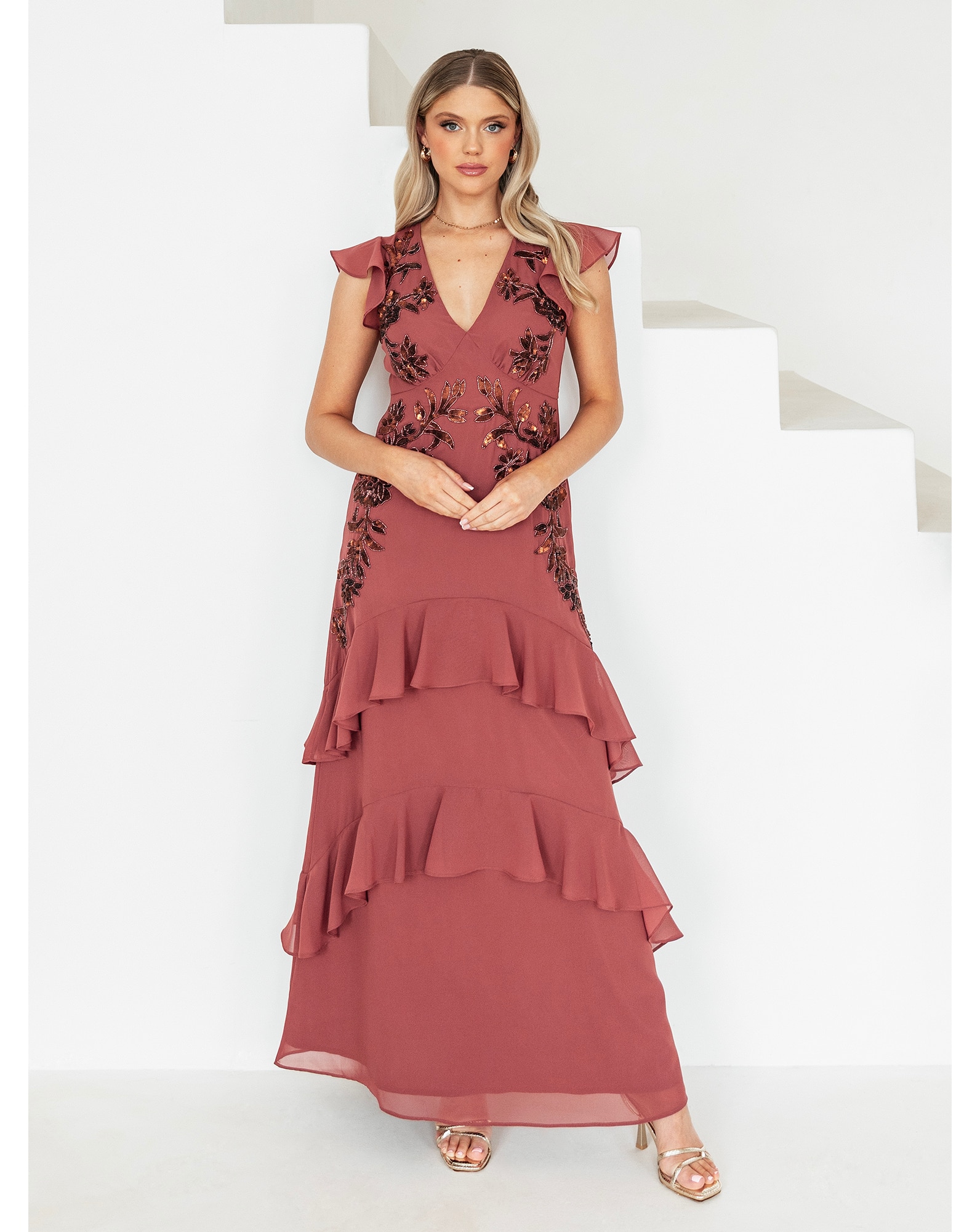 Maya Deluxe Embellished Dress