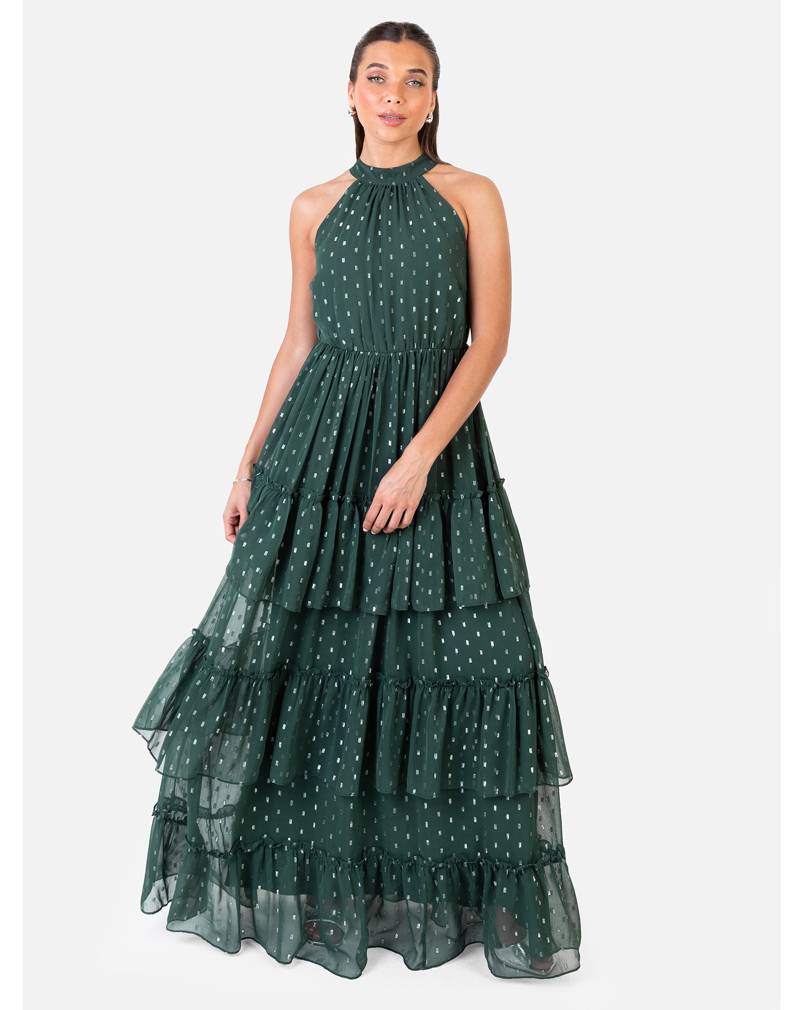 Anaya Metallic thread Dress