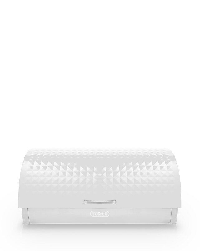 Tower Solitaire Bread Bin-White