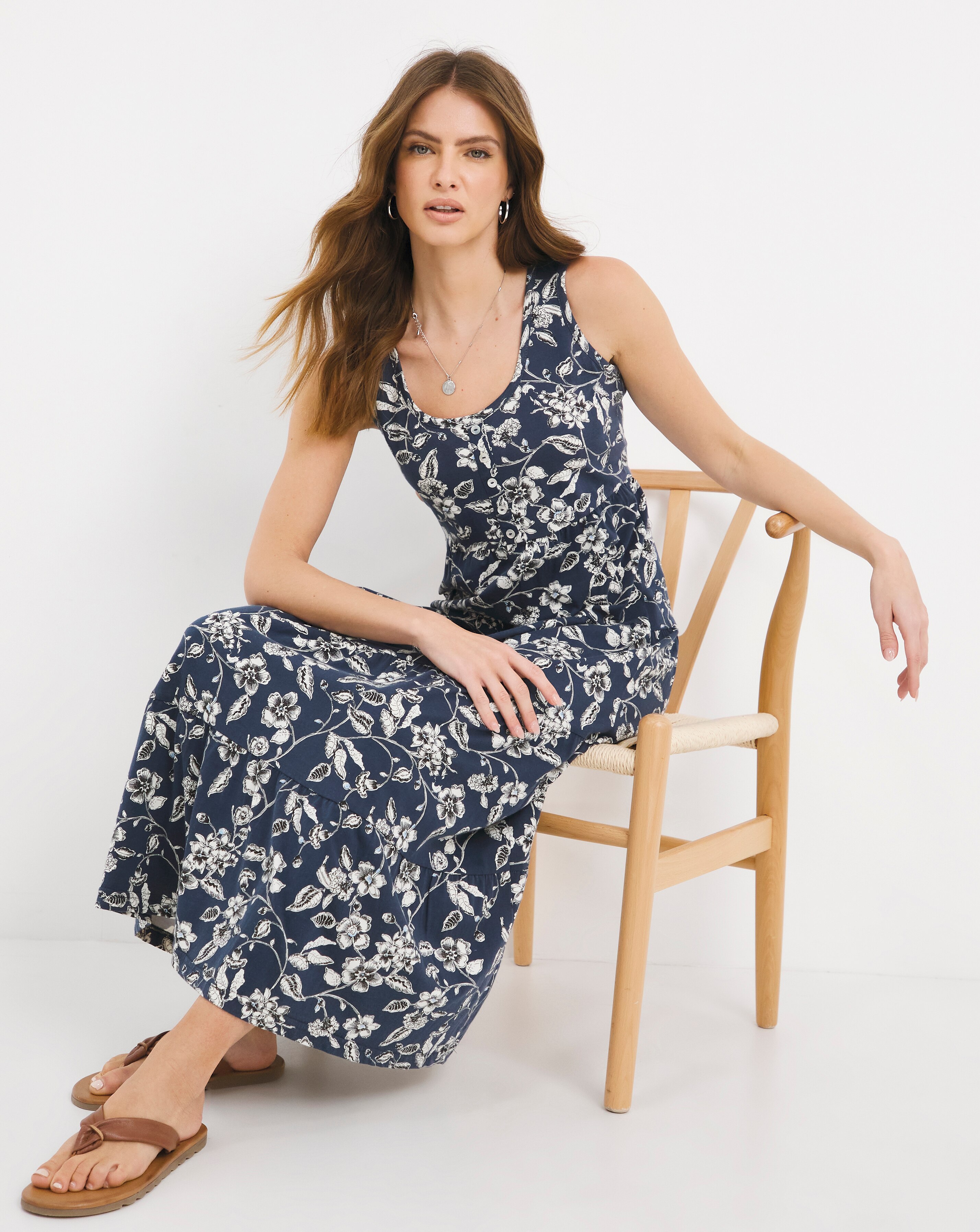 Julipa Jersey Tiered Dress | J D Williams