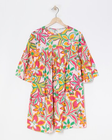 Native Youth Botanical Flower Mini Dress