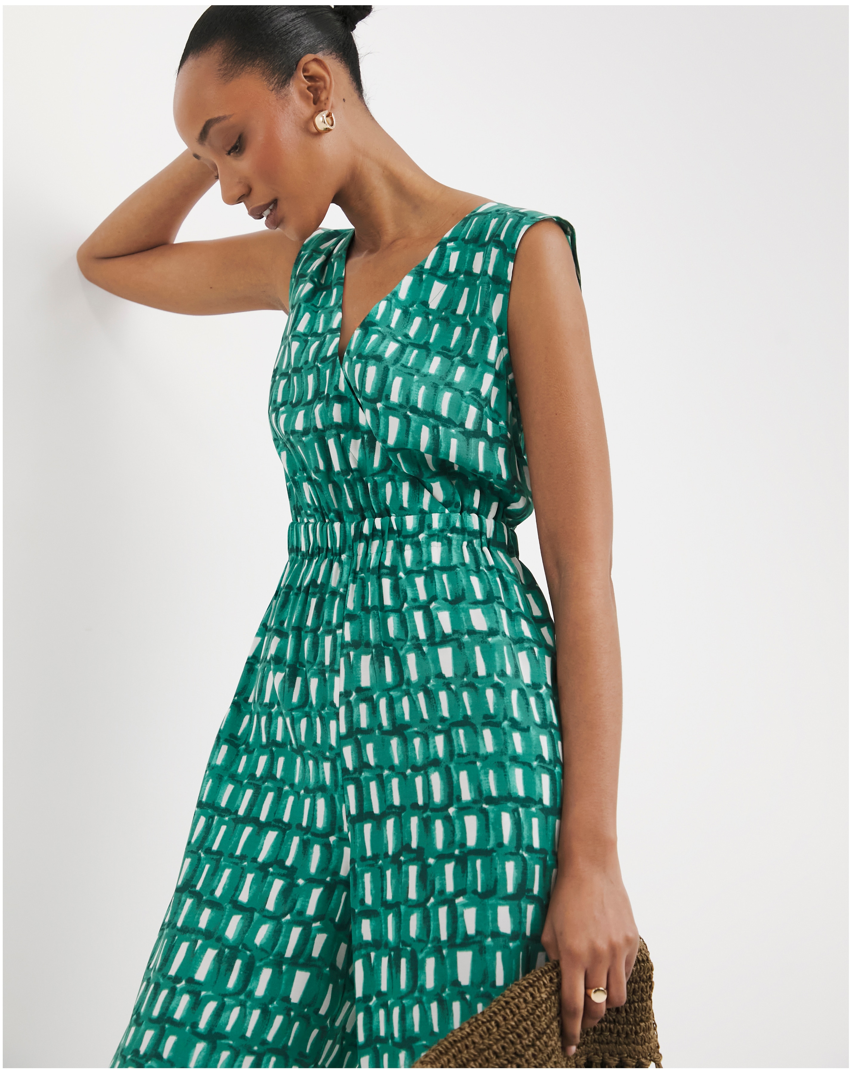 Whistles Linked Smudge Lorna Jumpsuit