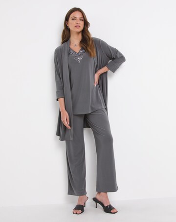 Joanna Hope Charcoal Luxe Jersey Trouser Set