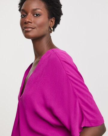 Textured Crinkle Tunic Top