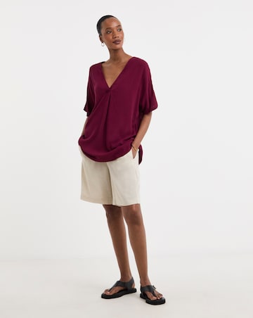 Textured Crinkle Tunic Top