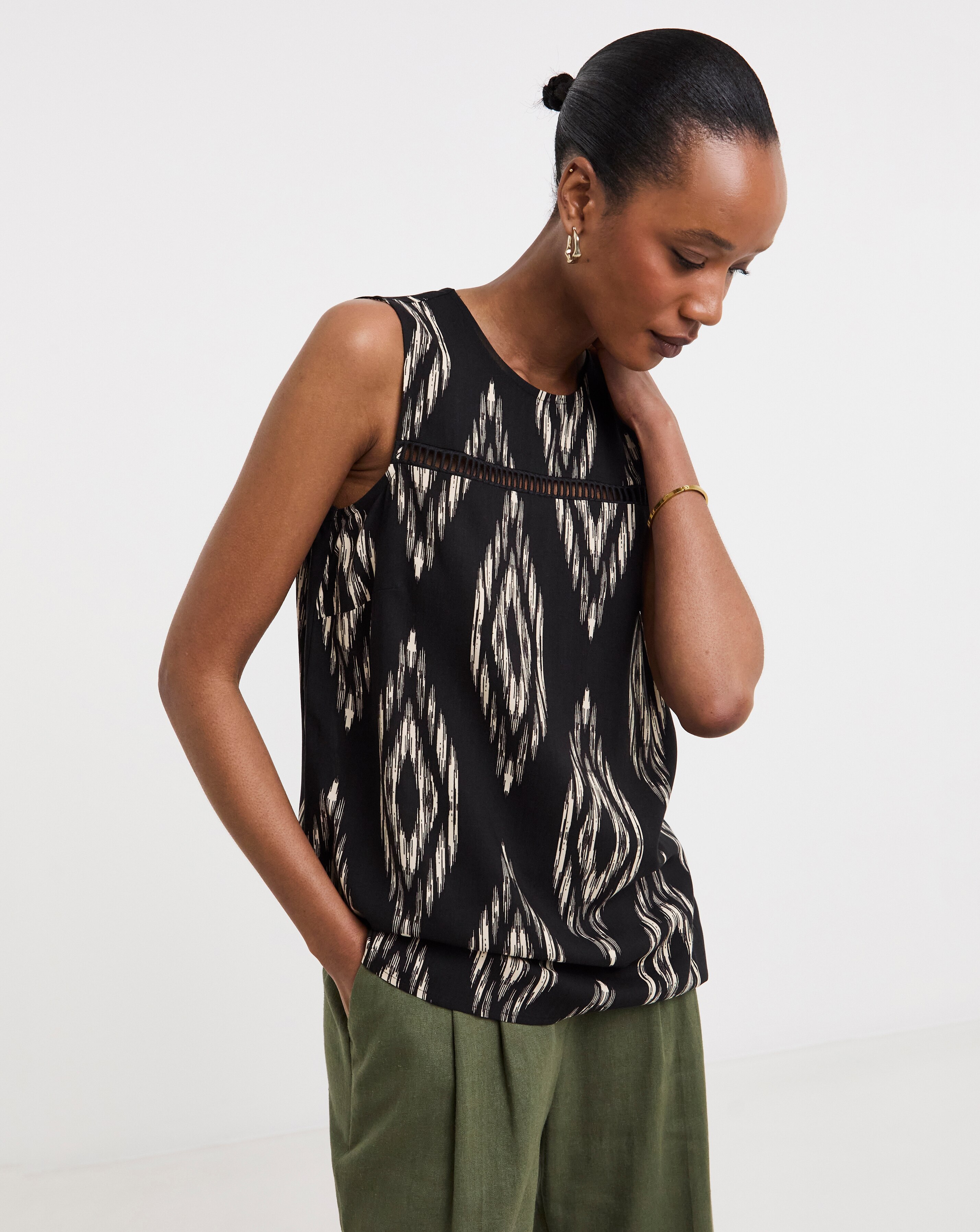 Ladder Trim Vest Top