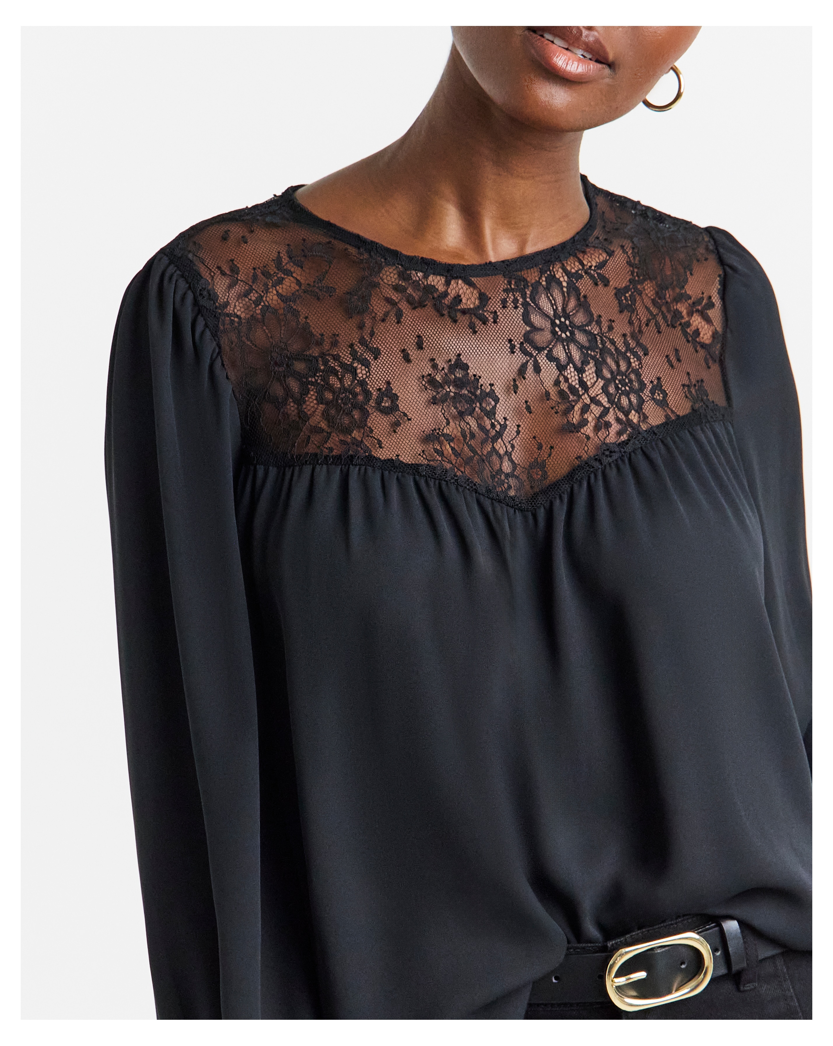 Lace Detail Blouse