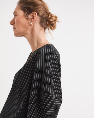 Striped Structured Sleeve Co-Ord Top