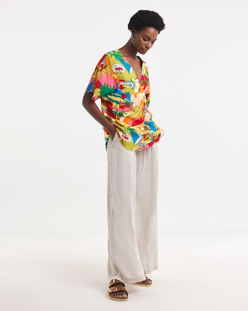 Printed Crinkle Tunic