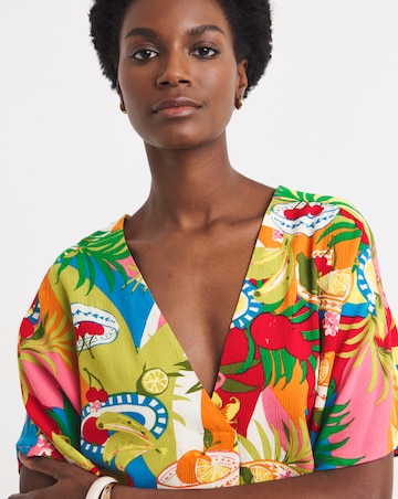 Printed Crinkle Tunic