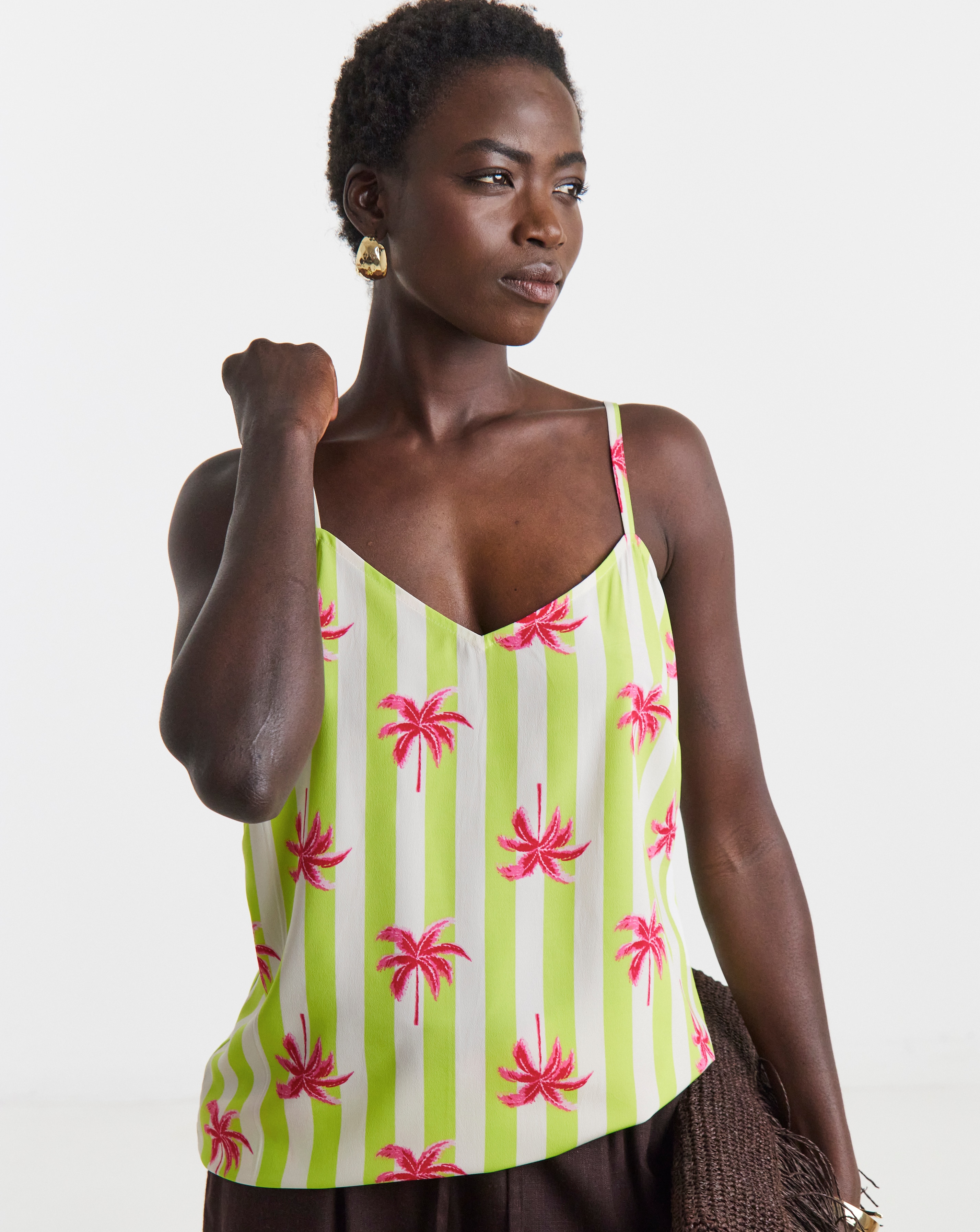 New In - Printed Strappy Cami