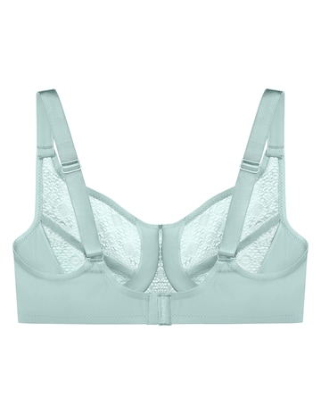 Glamorise Plus Size Lace Comfort WonderWire Bra 9855