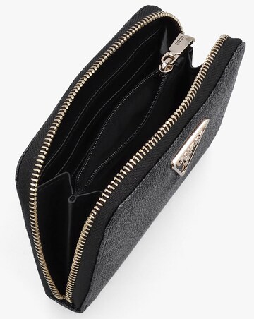 Guess Zamira Medium Coal Logo Zip Around Wallet