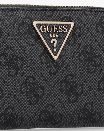 Guess Zamira Medium Coal Logo Zip Around Wallet