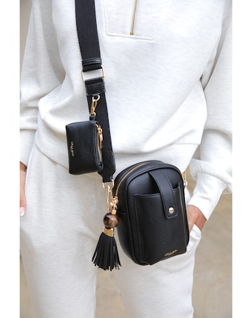 Luella Grey Elise Black Camera Crossbody