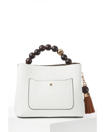 Luella Grey Demi White Crossbody Tote