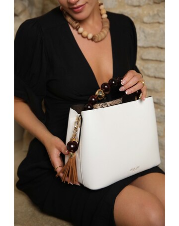 Luella Grey Demi White Crossbody Tote